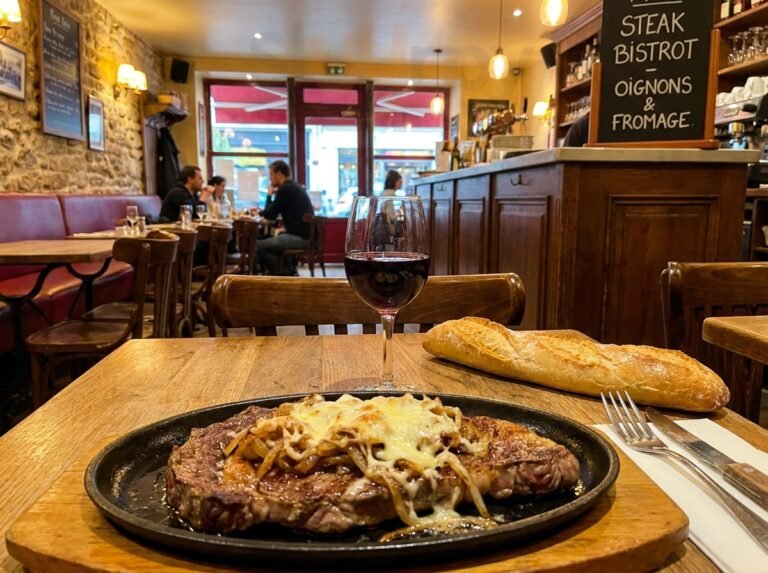 Steak Bistrot aux Oignons & Fromage