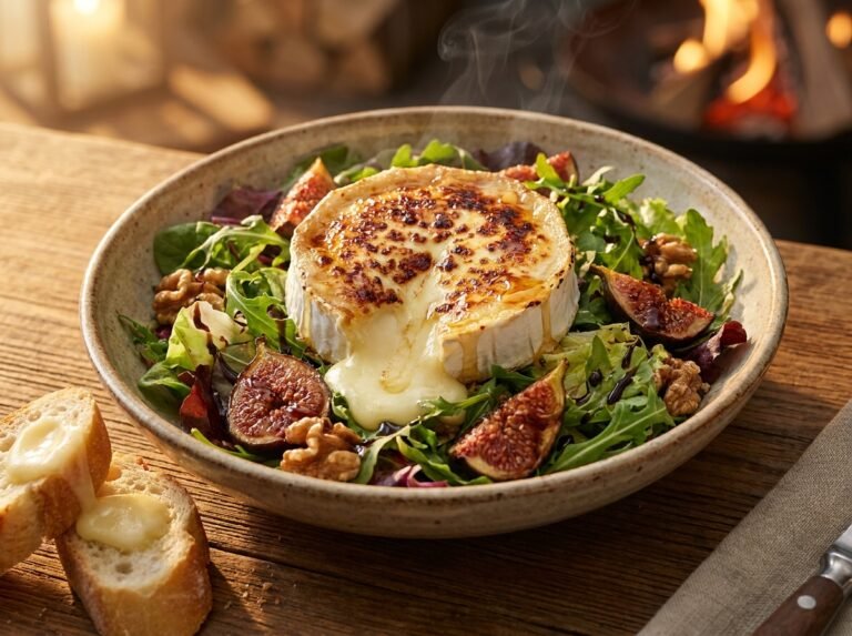 Salade de chèvre chaud, fondante et gourmande