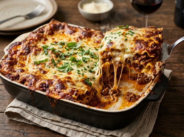 Lasagnes à la bolognaise bien gratinées et fondantes : la recette familiale ultime