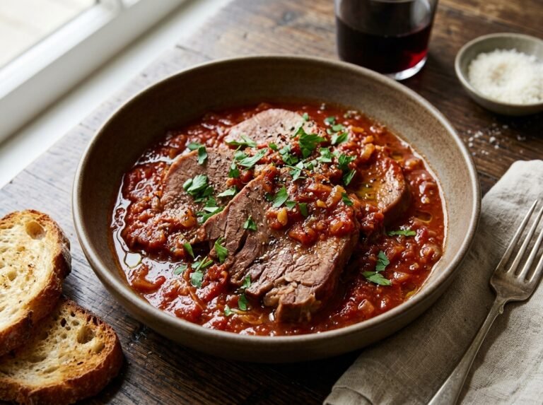 Langue de Bœuf Fondante à la Sauce Tomate : Recette Traditionnelle, Savoureuse et Facile