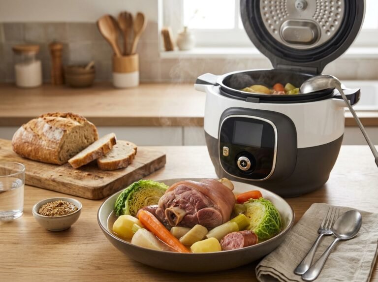 Potée bourguignonne au jambonneau et aux légumes au Cookeo