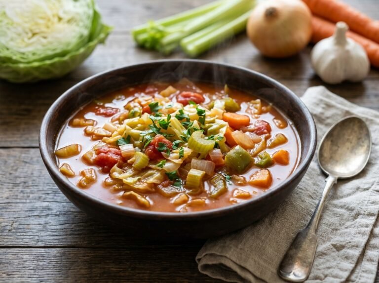 Soupe brûle-graisses au chou : une soupe légère, savoureuse et réconfortante