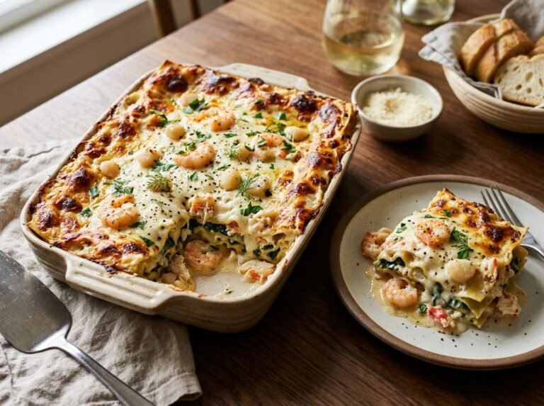 Creamy Seafood Lasagna