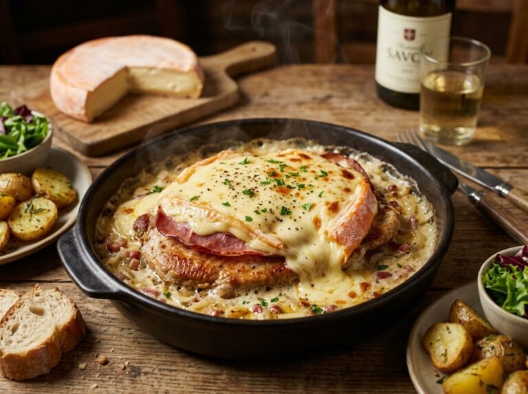 Escalope Savoyarde gratinée au Reblochon : recette facile, fondante et généreuse