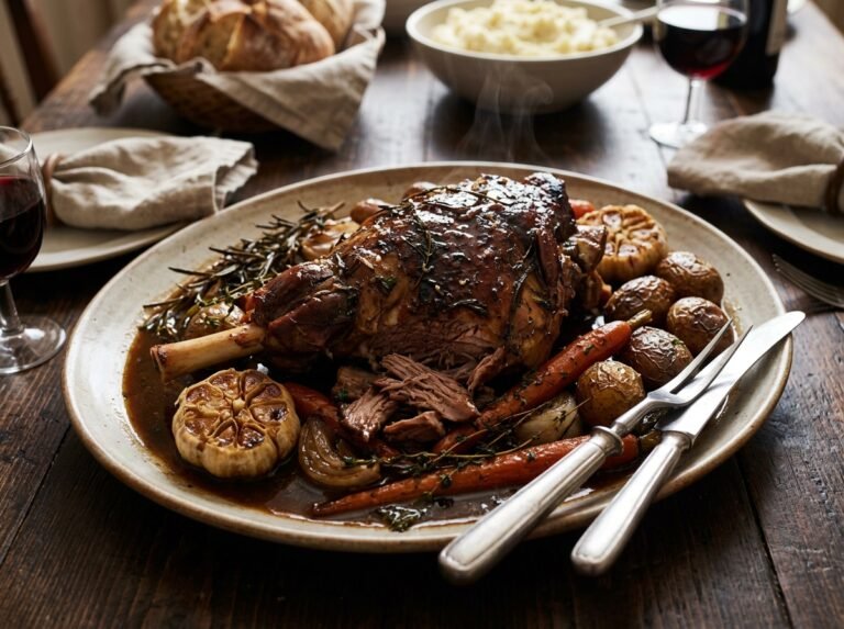 Gigot d’agneau de sept heures : la recette traditionnelle, fondante et savoureuse