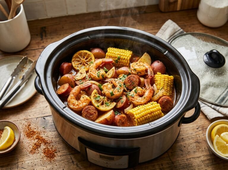 Slow Cooker Cajun Shrimp Boil : une recette généreuse et ultra savoureuse