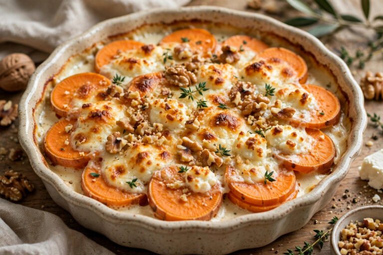 gratin de patate douce