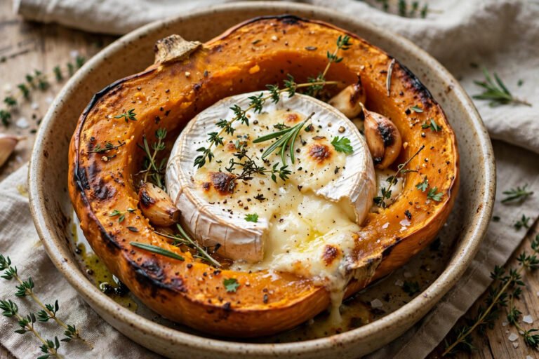 Potimarron Rôti Camembert au Four : le Fondant d&rsquo;Automne