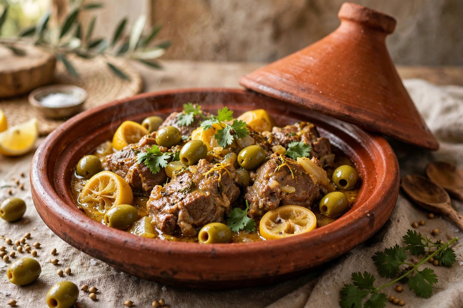 tajine d'agneau aux olives