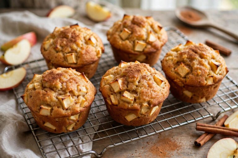 Muffins aux Pommes et à la Cannelle : la Recette Moelleuse de l&rsquo;Automne