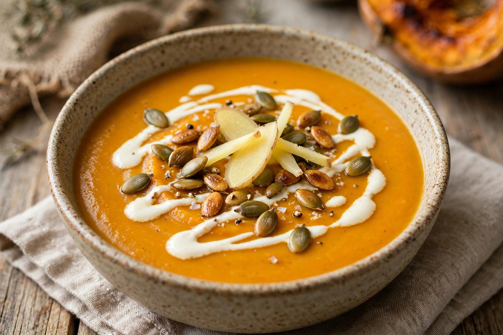 soupe de potiron rôti