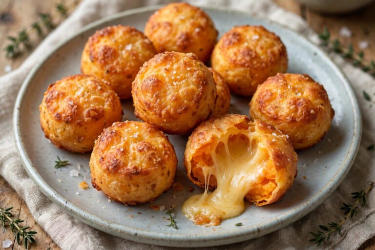 cheesy sweet potato puffs recipe