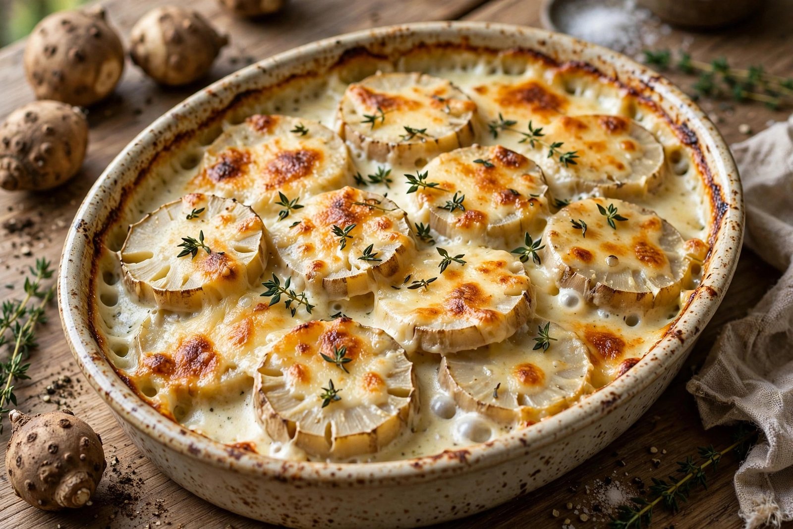 gratin de topinambours