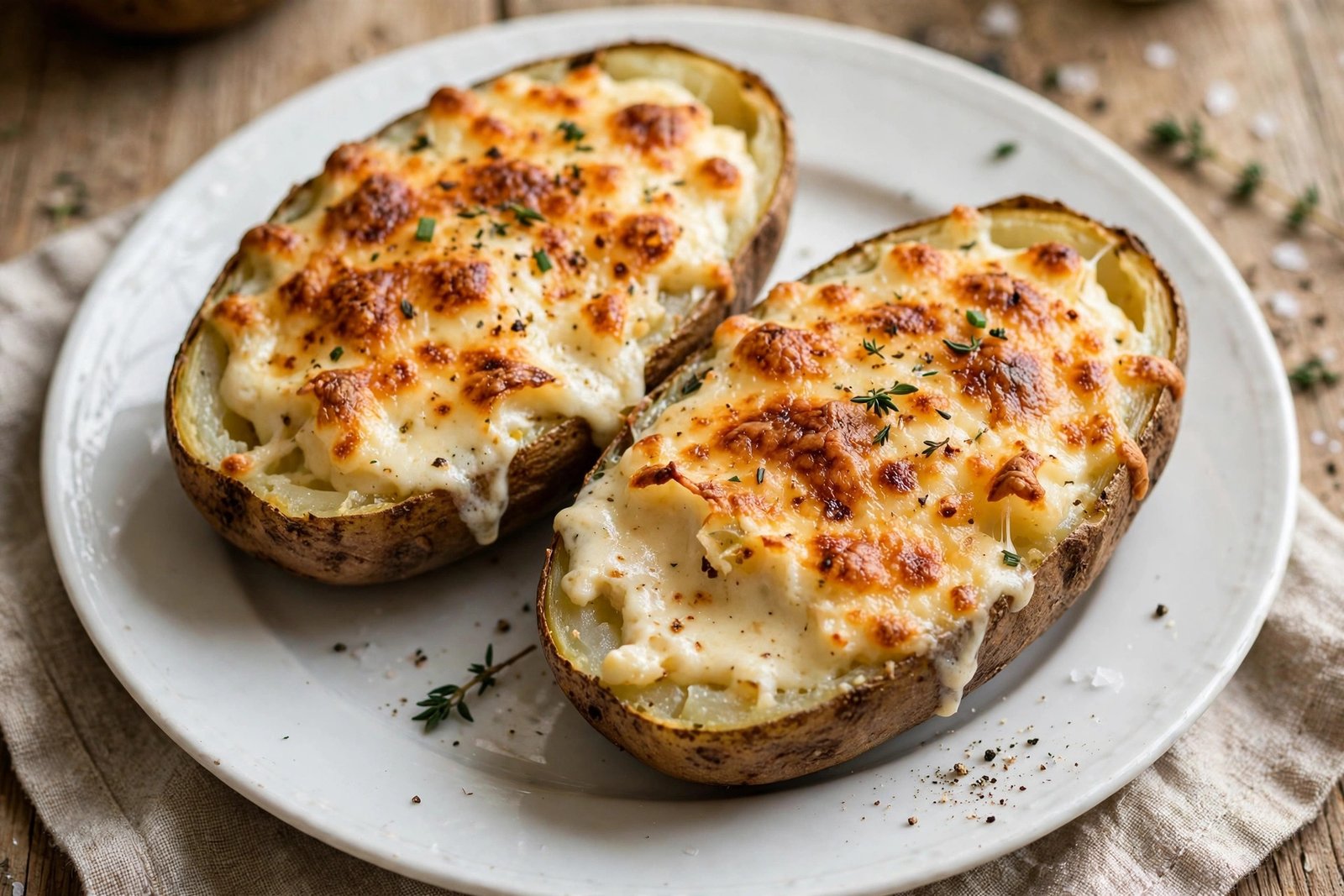 pommes de terre farcies au reblochon