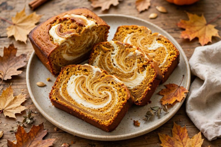 pumpkin cream cheese loaf