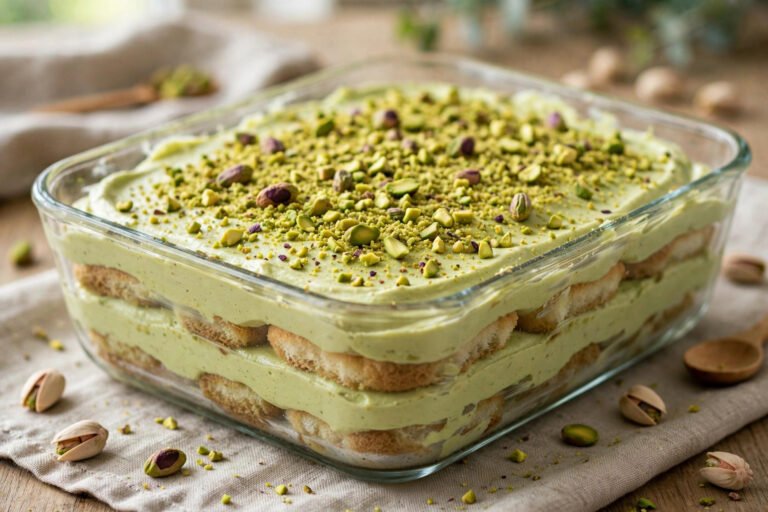 Tiramisu Pistache : la Recette Facile qui Fait Buzzer