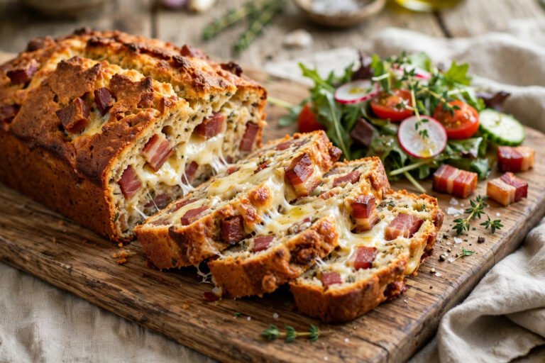 cake salé lardons gruyère