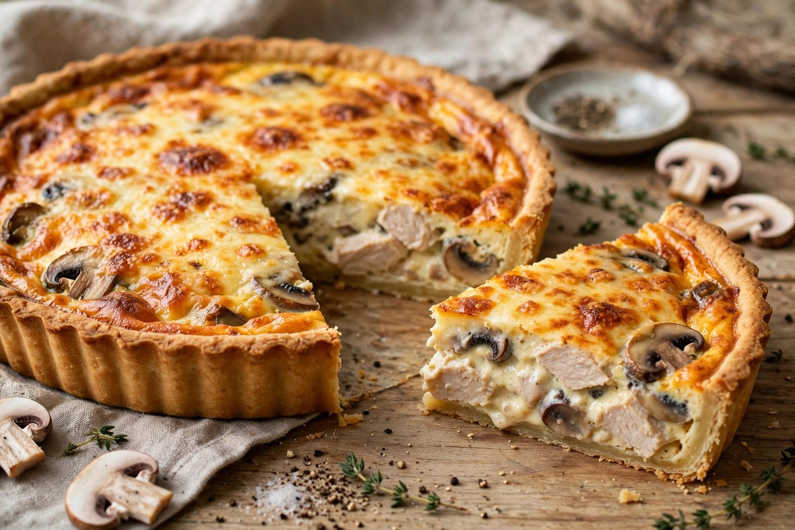 quiche au poulet