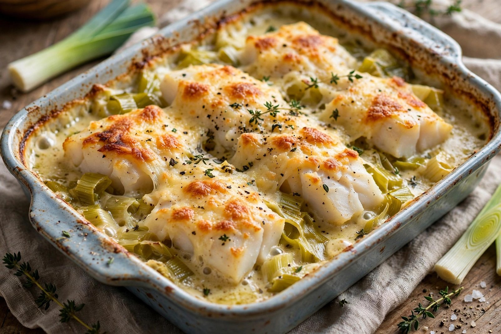 gratin de cabillaud
