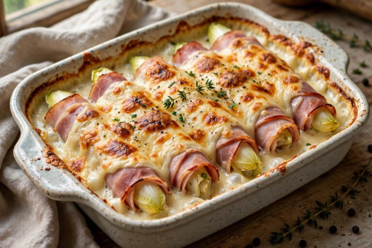 endives au jambon gratinées