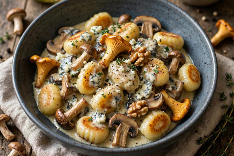 Gnocchi aux Champignons des Bois et Gorgonzola : le Plat Crémeux d&rsquo;Automne