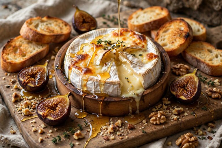 Camembert Rôti Figues Miel : l&rsquo;Apéro d&rsquo;Automne Chic